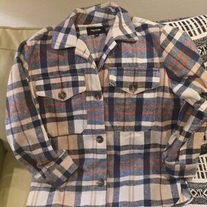 Plaid Button-Up Shacket